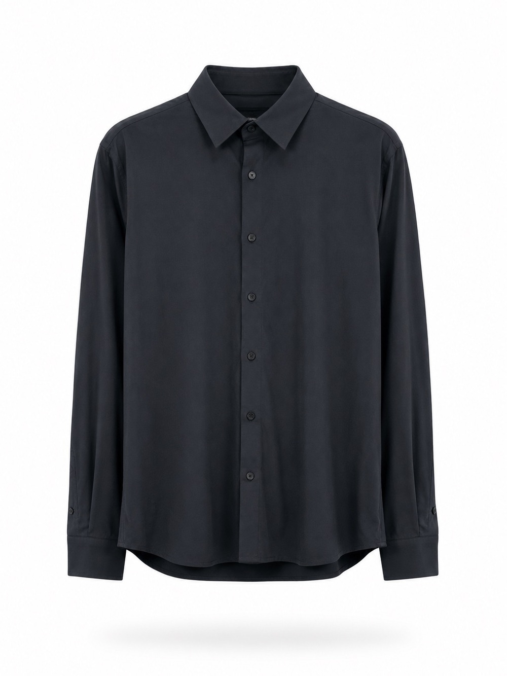 Comfortably Collared Slim Fit Black Dress Shirt Size Large NWT